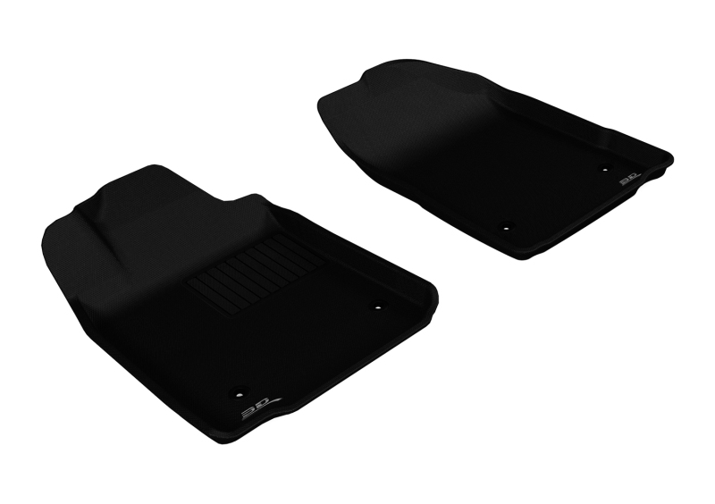 Lexus ES Floor Mats - Front - 3D MAXpider - Kagu - Black - `07-`12 Lexus ES Floor Mats - Front - 3D MAXpider - Kagu - Black - `07-`12